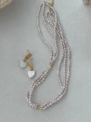 Delicate 3-Layer Fairy Pearl Necklace