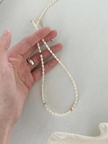 Summer Beads Pearl Necklace