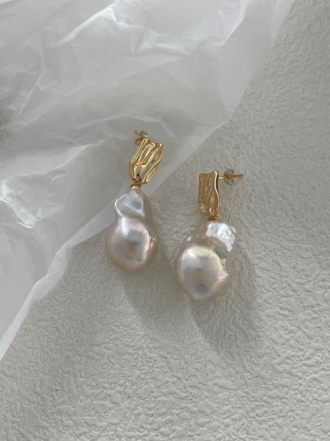 Elegant Minimalist Baroque Angel Earrings