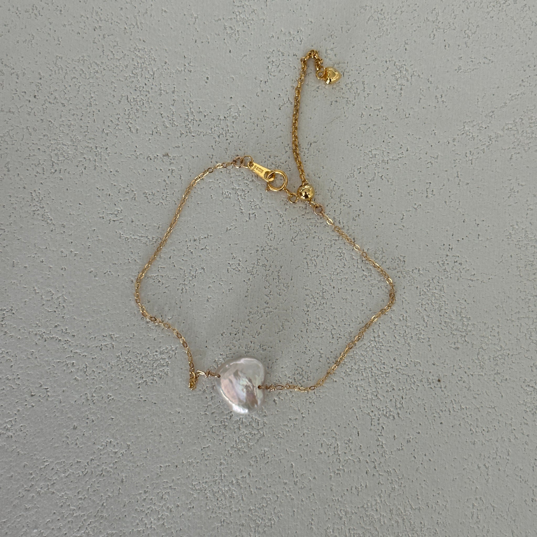 Love-heart Shape Pearl Bracelet