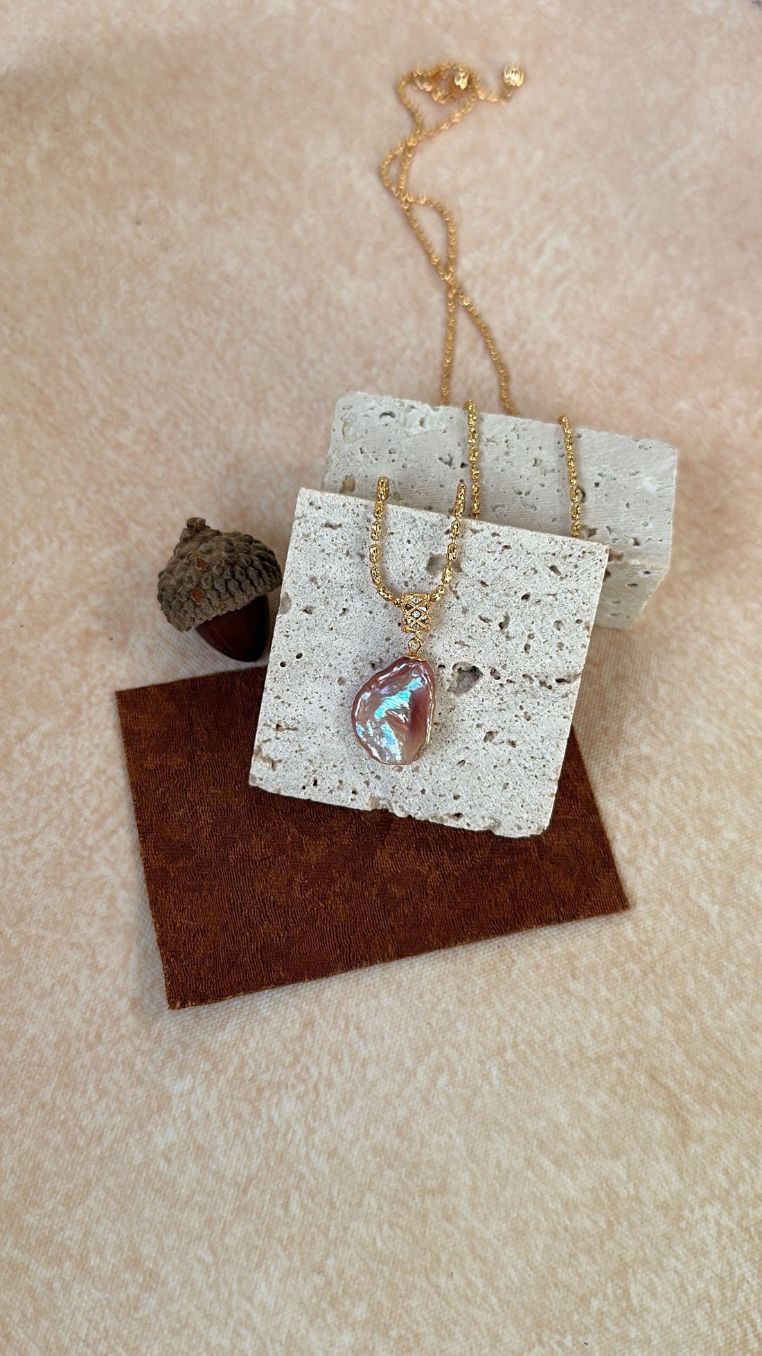 Purple Gauze Skirt Necklace