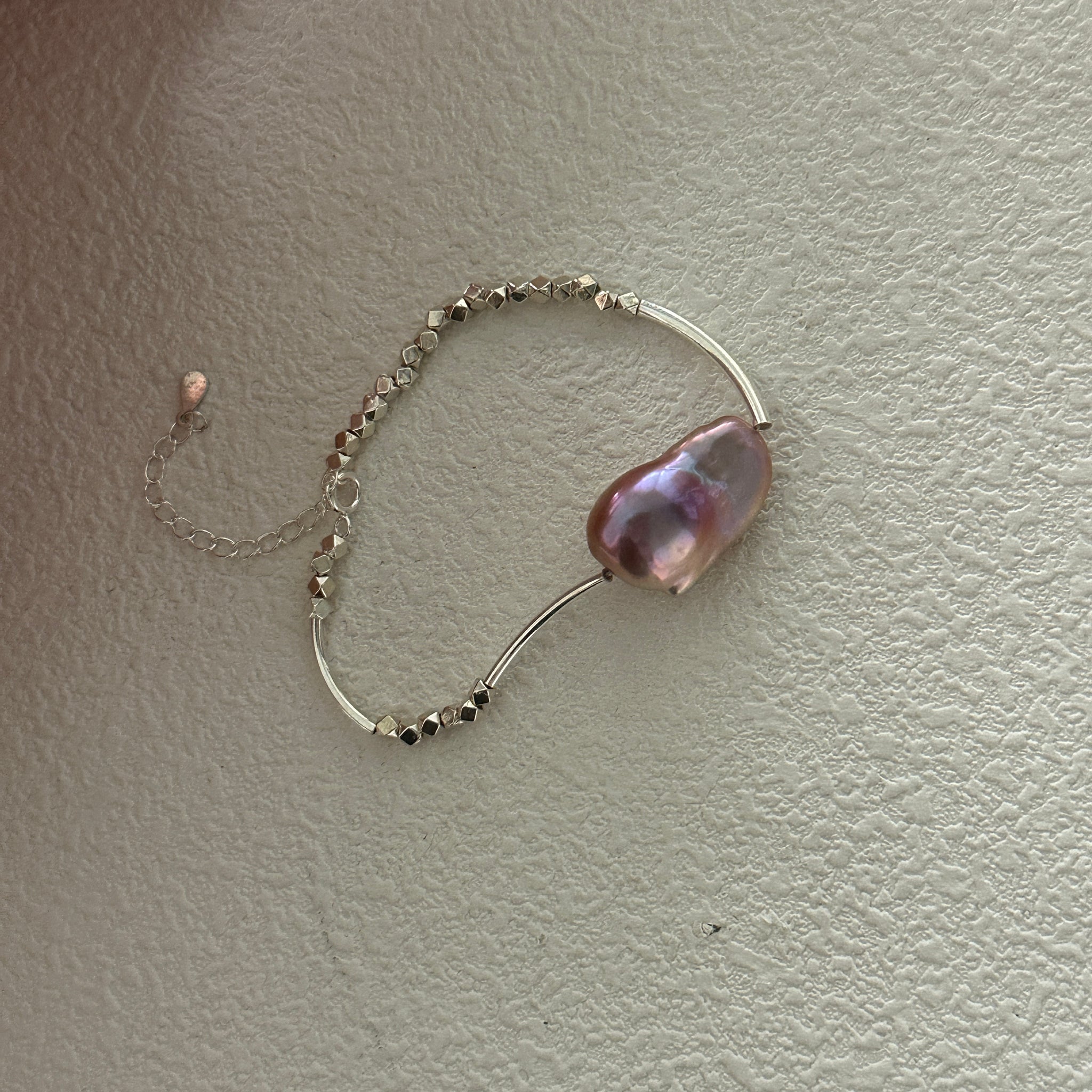 Iridescent Baroque Pearl Bracelet