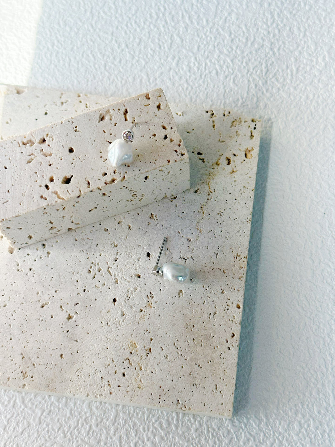 Elegant Keshi Pearl Earrings